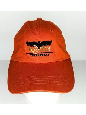 Raven At Three Peaks Golf Colorado Trucker Cap Hat Strap Back Cotton Embroidered